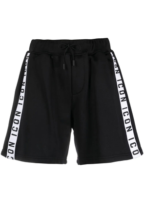 DSQUARED2 Icon-stripe drawstring shorts - XXS BLACK