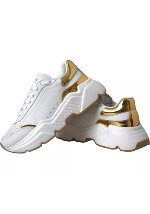 White Gold DAYMASTER Leather Sneakers Men Shoes - EU42/US9