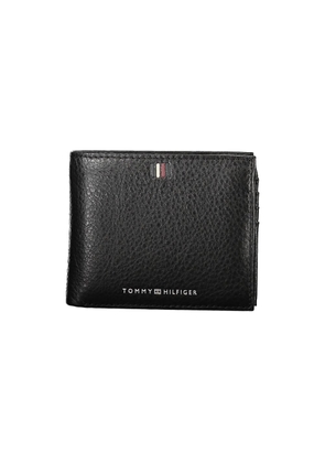 Sleek Black Leather Wallet with Ample Storage