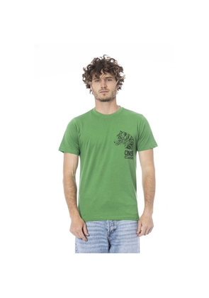 Green Cotton T-Shirt - L