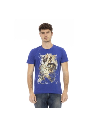 Trussardi Action Blue Cotton T-Shirt - S