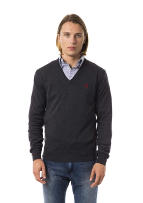 Uominitaliani v-neck emroidered Sweater - S