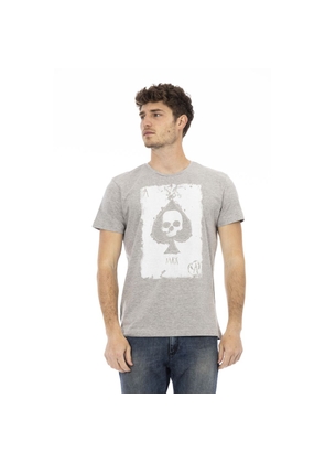 Trussardi Action Gray Cotton T-Shirt - S