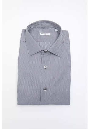 Robert Friedman Blue Cotton Shirt - M