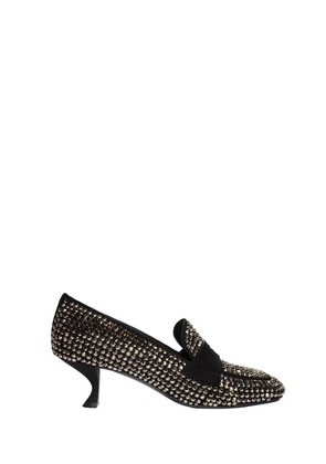 heeled loafers crystal black - 37 BLACK