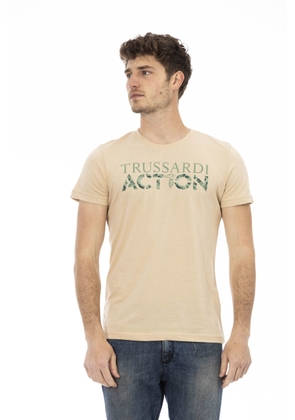 Trussardi Action Beige Cotton T-Shirt - XL