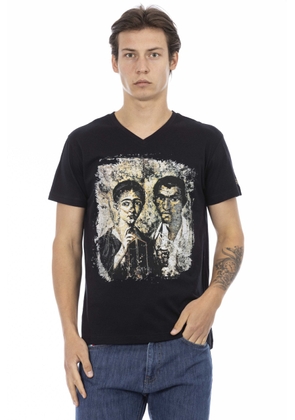 Trussardi Action Black Cotton T-Shirt - S