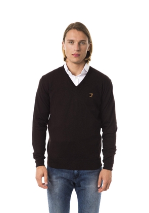 Uominitaliani v-neck emroidered Sweater - S