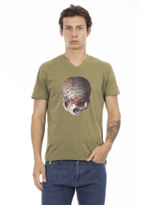 Trussardi Action Green Cotton T-Shirt - S
