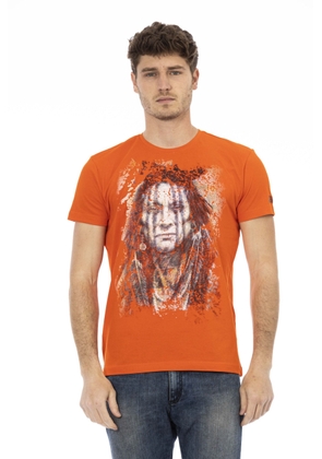 Trussardi Action Orange Cotton T-Shirt - S