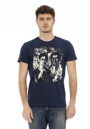 Trussardi Action Blue Cotton T-Shirt - M