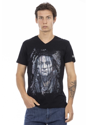 Trussardi Action Black Cotton T-Shirt - XXL