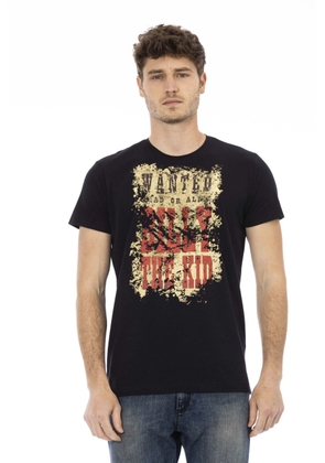 Trussardi Action Black Cotton T-Shirt - M