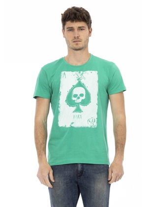 Trussardi Action Green Cotton T-Shirt - XXL