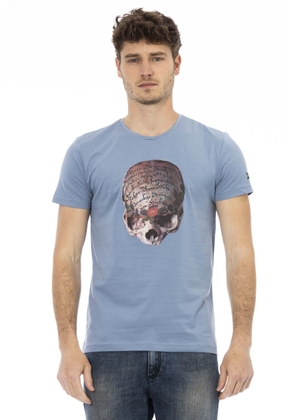 Trussardi Action Light-blue Cotton T-Shirt - XL