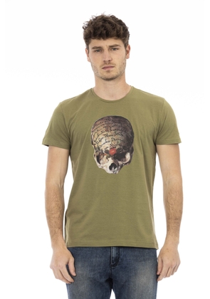 Trussardi Action Green Cotton T-Shirt - S