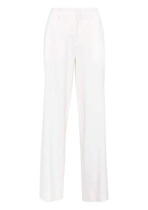 high-waist wide-leg trousers - XS PANNA