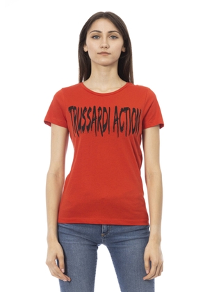 Trussardi Action Red Cotton Tops & T-Shirt - S