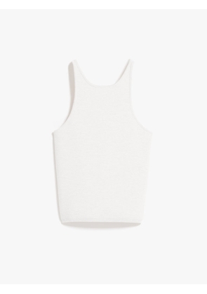 Alfeo halter top in vanisé wool - XS NERO