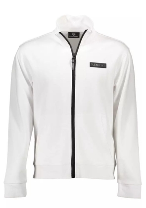 Plein Sport White Cotton Sweater - XL
