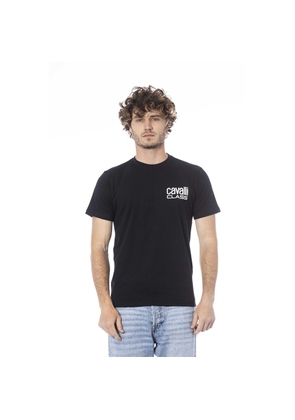 Black Cotton T-Shirt - L