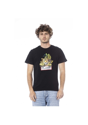 Black Cotton T-Shirt - L