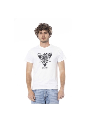 White Cotton T-Shirt - L