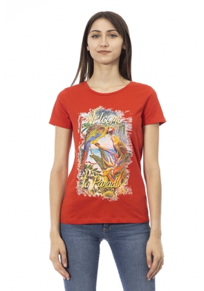 Trussardi Action Red Cotton Tops & T-Shirt - M