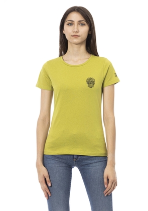 Trussardi Action Green Cotton Tops & T-Shirt - L