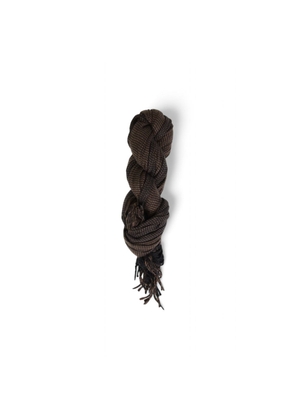 Brown Polyester Scarf - One Size