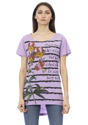 Trussardi Action Violet Cotton Tops & T-Shirt - S