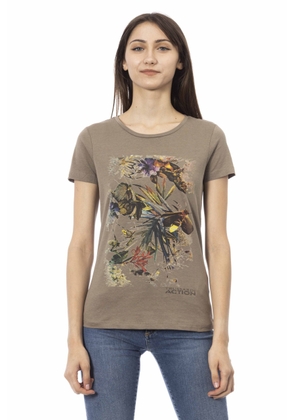 Trussardi Action Brown Cotton Tops & T-Shirt - XS