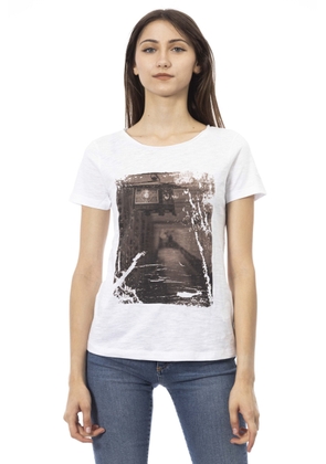 Trussardi Action White Cotton Tops & T-Shirt - XS