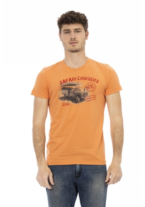 Trussardi Action Orange Cotton T-Shirt - M