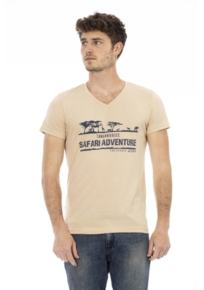 Trussardi Action Beige Cotton T-Shirt - M