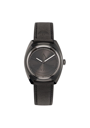Black Leather Watch