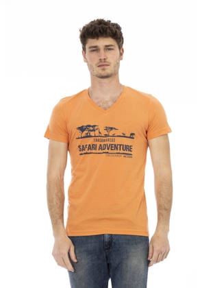 Trussardi Action Orange Cotton T-Shirt - M