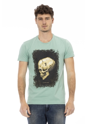 Trussardi Action Green Cotton T-Shirt - XL