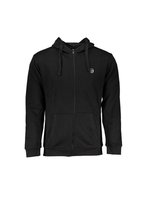 Black Cotton Sweater - L