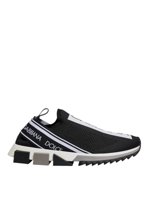 Black White Slip On Sorrento Sneakers Shoes - EU40/US7