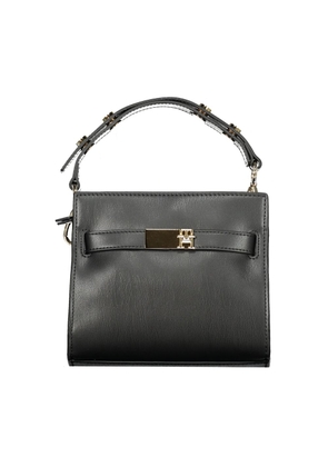Black Polyethylene Women Handbag