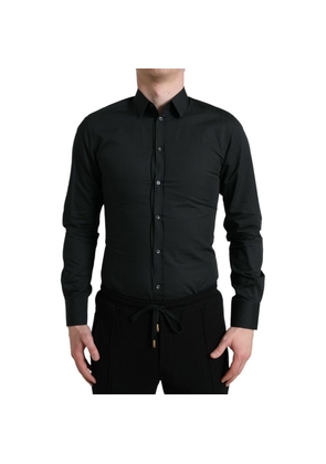 Black Cotton Shirt - 38