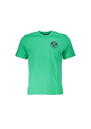 Green Cotton T-Shirt - S
