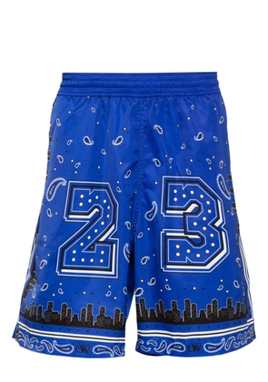 bandana-print surfer swim shorts - S NAUTICAL BLUE NO COLOR