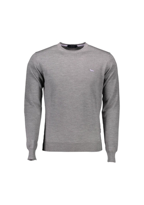 Gray Wool Men Sweater - XL