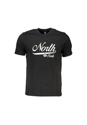 Black Cotton T-Shirt - S