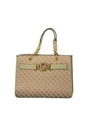 Green Polyester Women Handbag