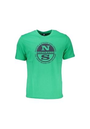 Green Cotton T-Shirt - S