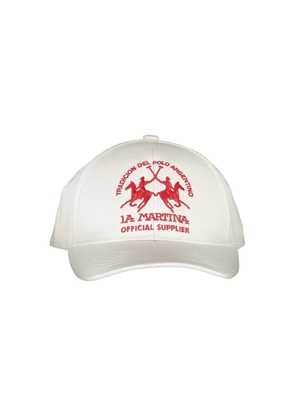 White Cotton Men Cap
