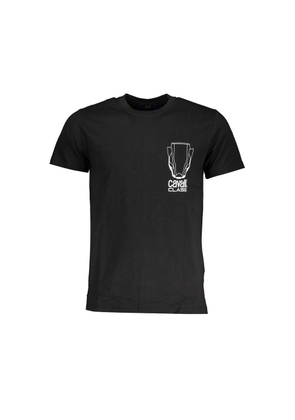 Black Cotton T-Shirt - L